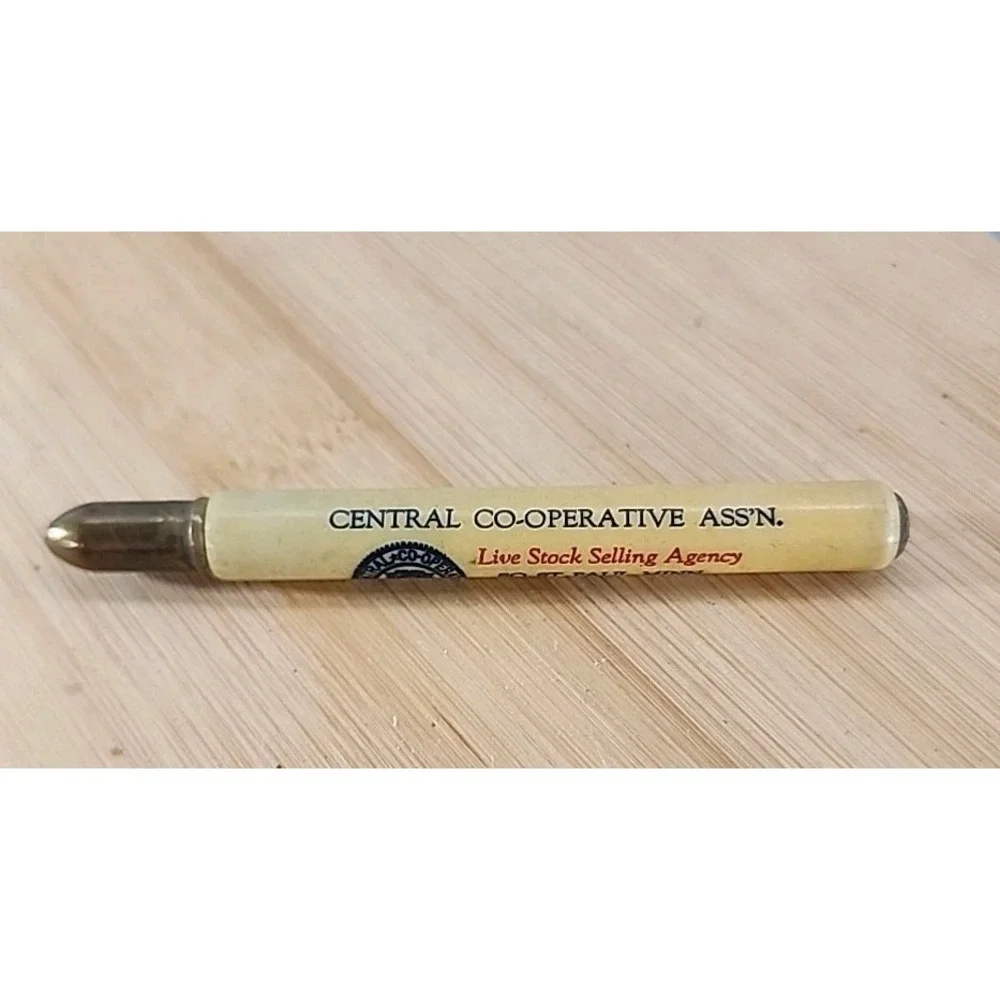 VINTAGE CENTRAL CO-OPERATIVE LIVESTOCK ST. PAUL FARGO  ADVERTISING BULLET PENCIL
